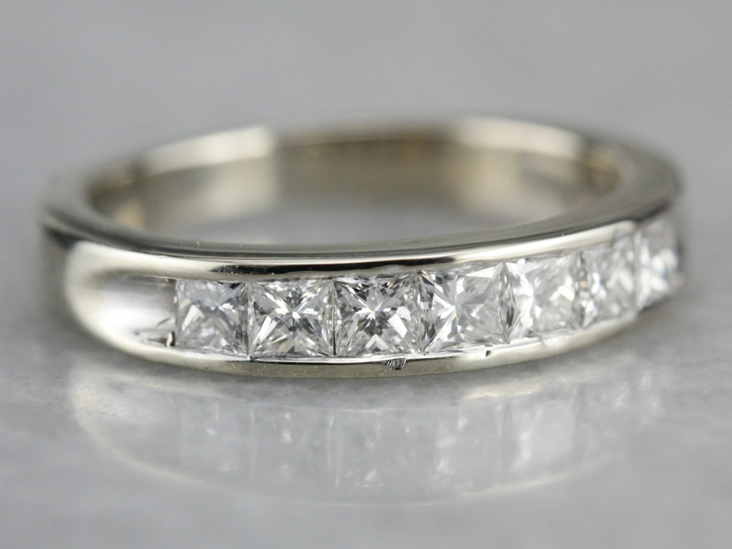 Princess Cut Diamond Band