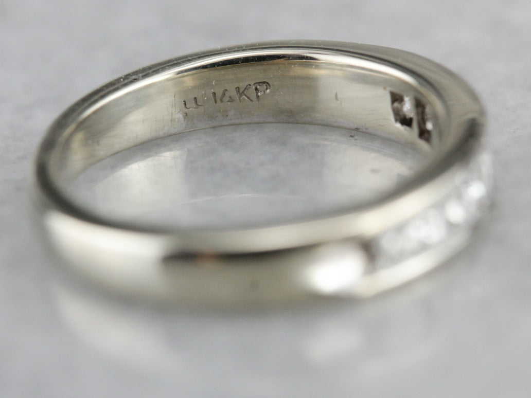 Princess Cut Diamond Band