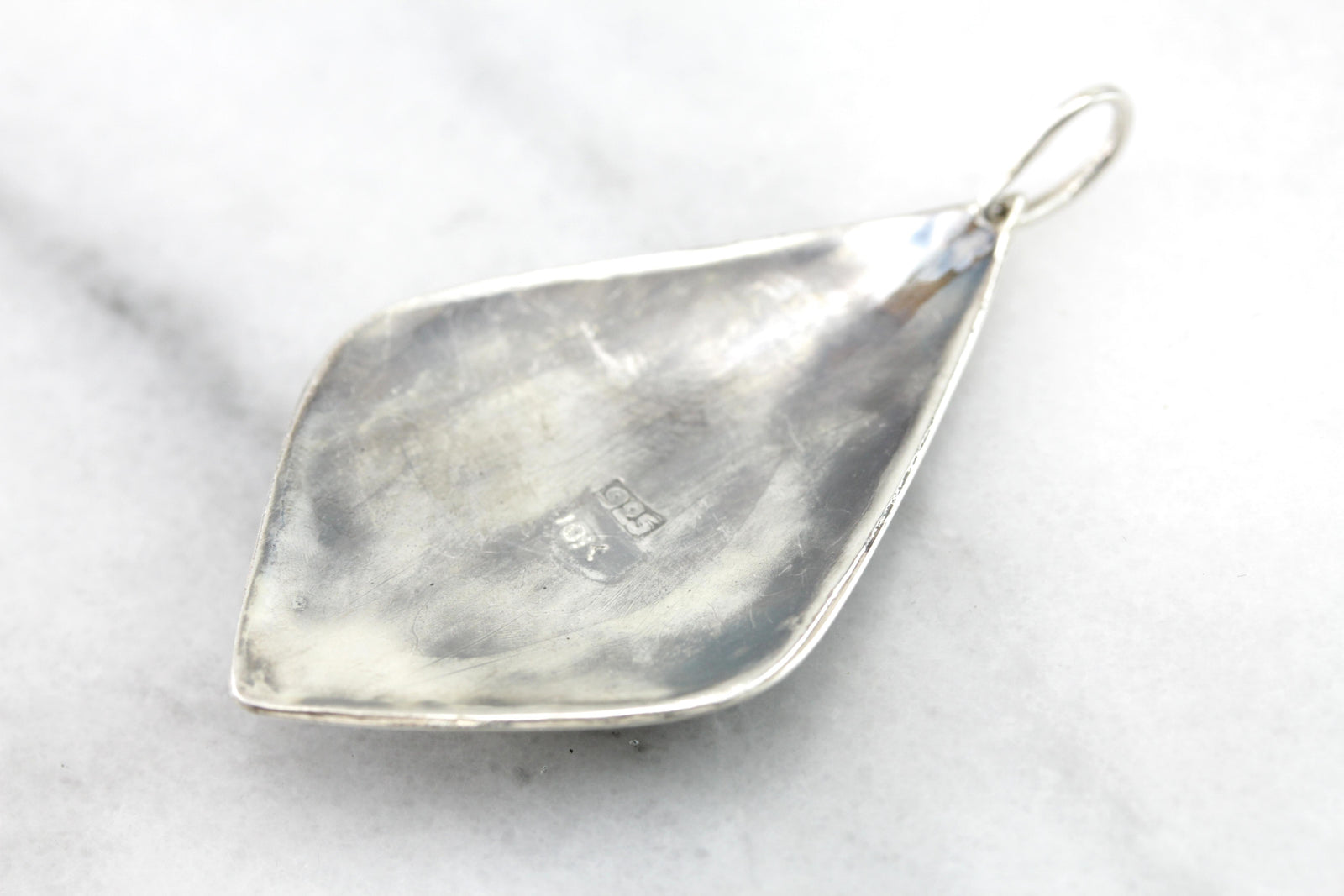 The Golden Parrot: Textured Bird in Flight Pendant