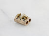 Antique Victorian Seed Pearl and Enamel Slide Pendant