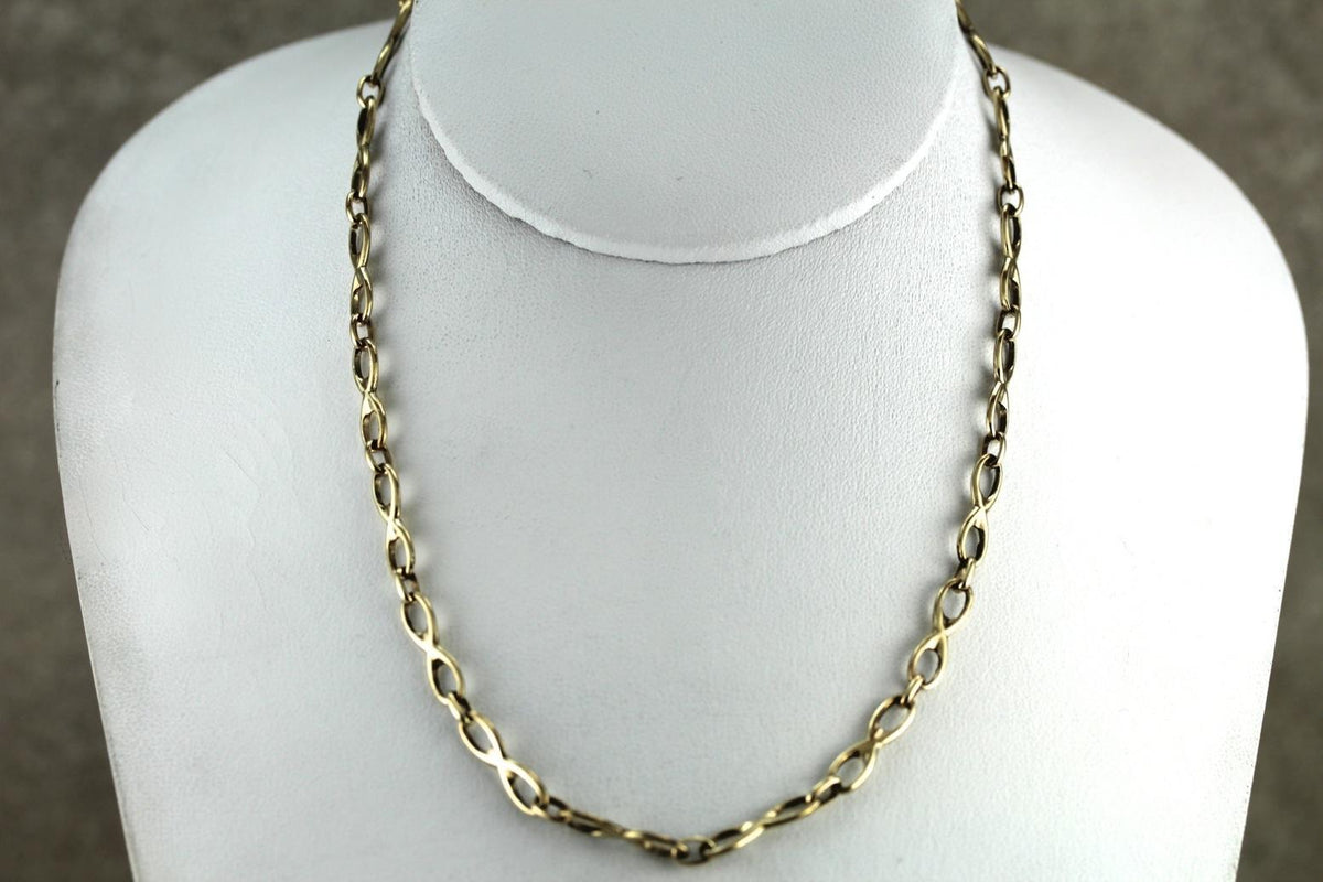 I Love You to Infinity: Vintage Gold Link Necklace