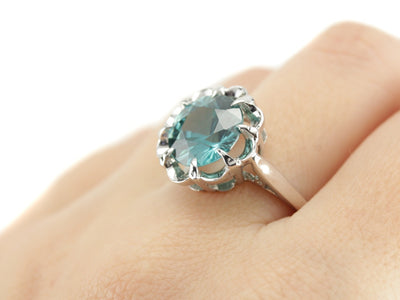The Grace Blue Zircon Ring