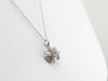 Beautiful Pink Sapphire and Diamond Anniversary Pendant