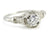 Art Deco Inspired Diamond Engagement Lamprey Ring