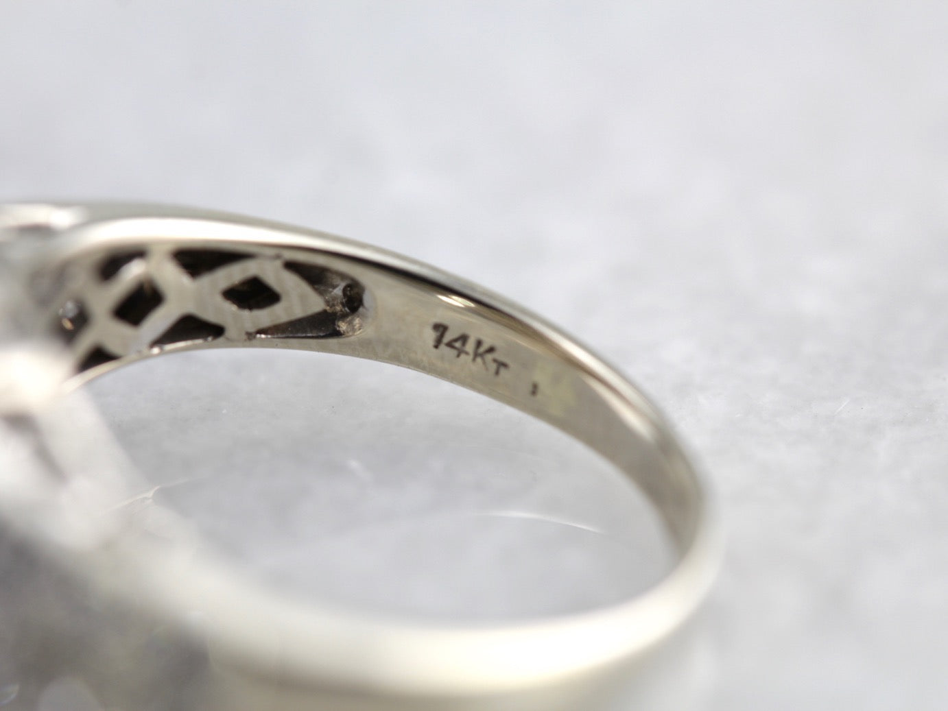 Modern Sapphire and Diamond Halo Anniversary Ring, Contemporary Yet Timeless