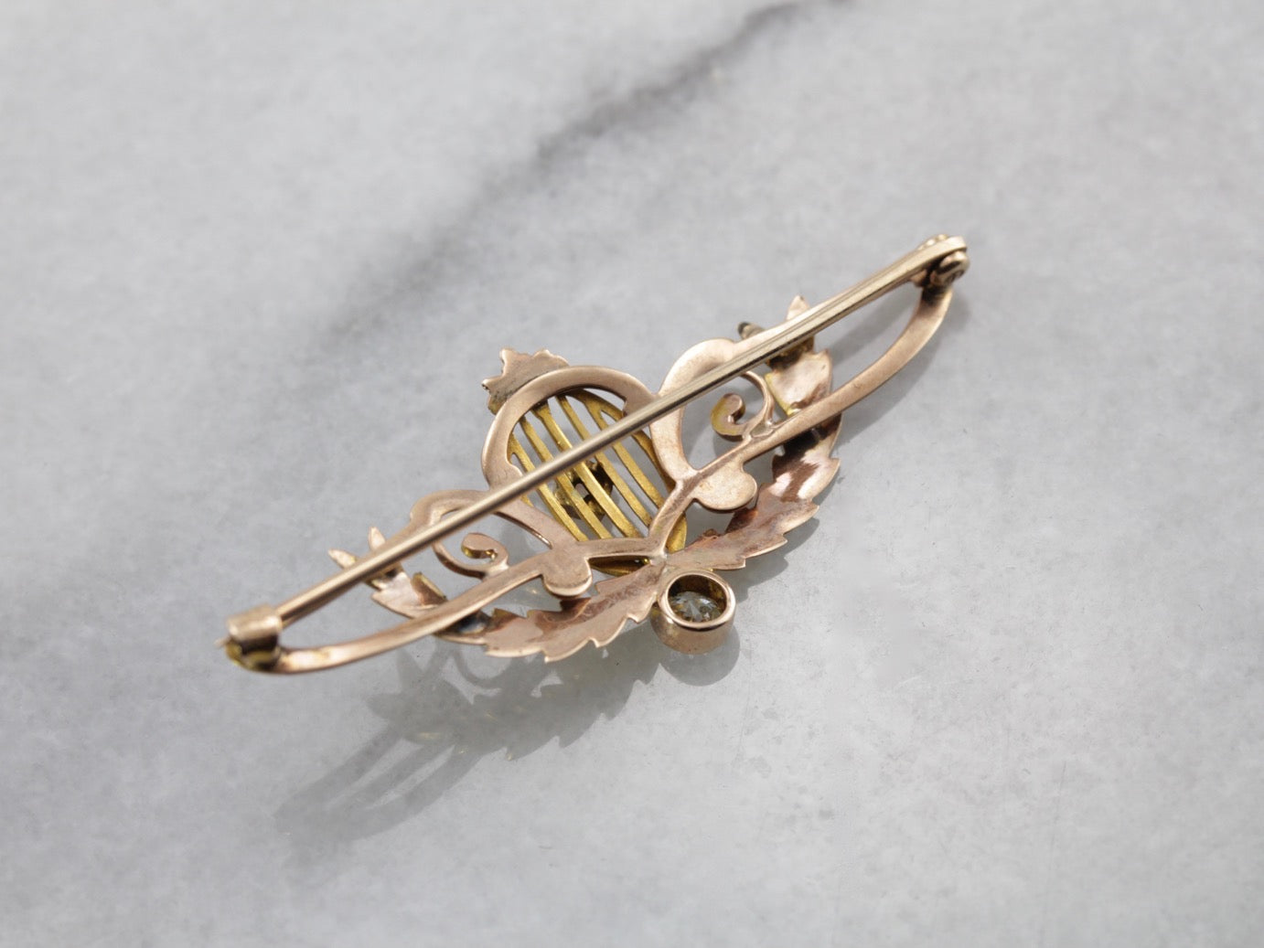 Stunning Art Nouveau/Belle  poque Brooch with Opal and Diamond