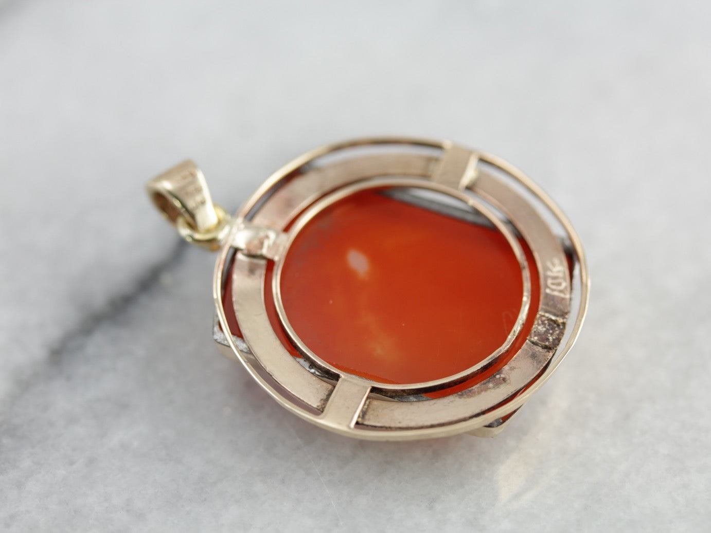 Vintage Sardonyx Cameo Pendant Beautifully Carved Roman Women