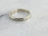 White Gold and Diamond Channel Set Wedding Band
