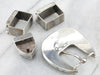 Sterling Silver and Fine Intarsia Mosaic Belt Set