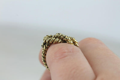 Love Bound: Vintage 18K Gold Knot Ring, Promise Ring