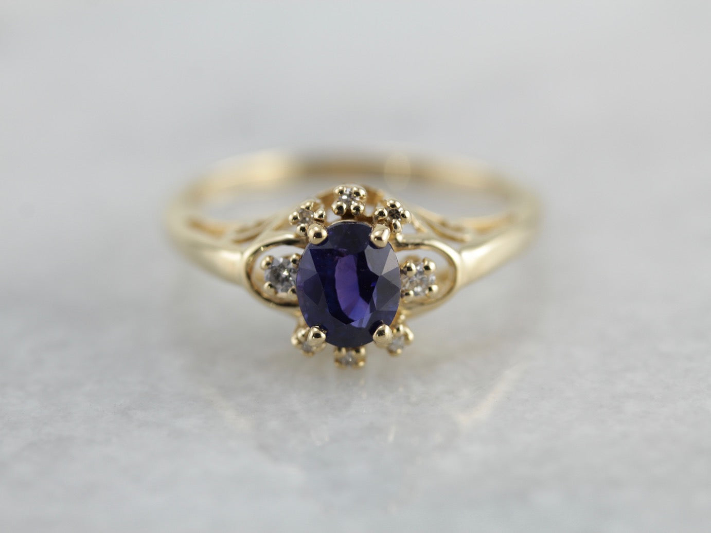 Sapphire and Diamond Ring