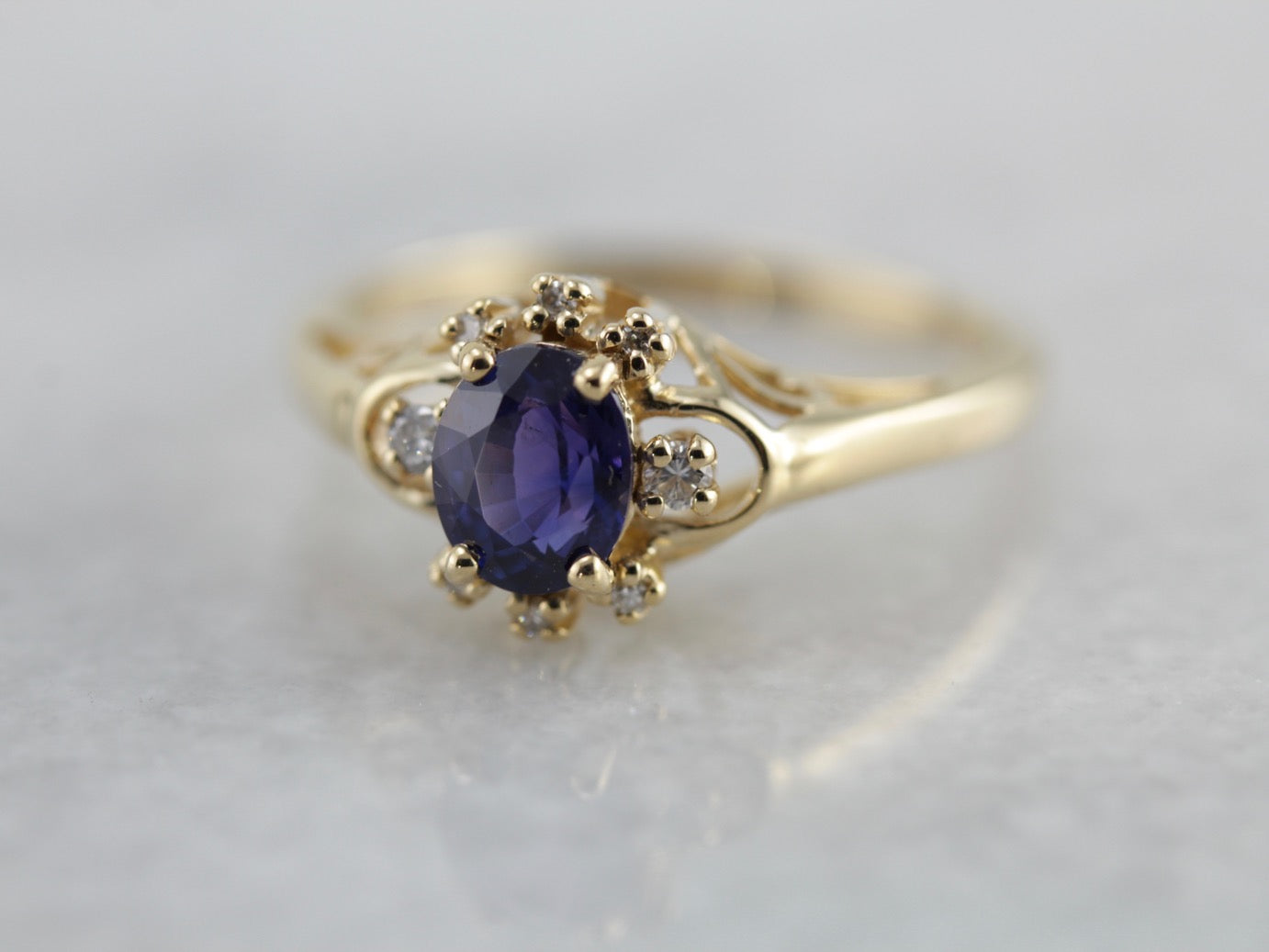 Sapphire and Diamond Ring