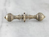 Gothic Victorian Seed Pearl Gold Bar Pin