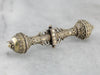 Gothic Victorian Seed Pearl Gold Bar Pin