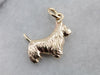 Sweet Scottish Terrier Charm or Pendant in Yellow Gold
