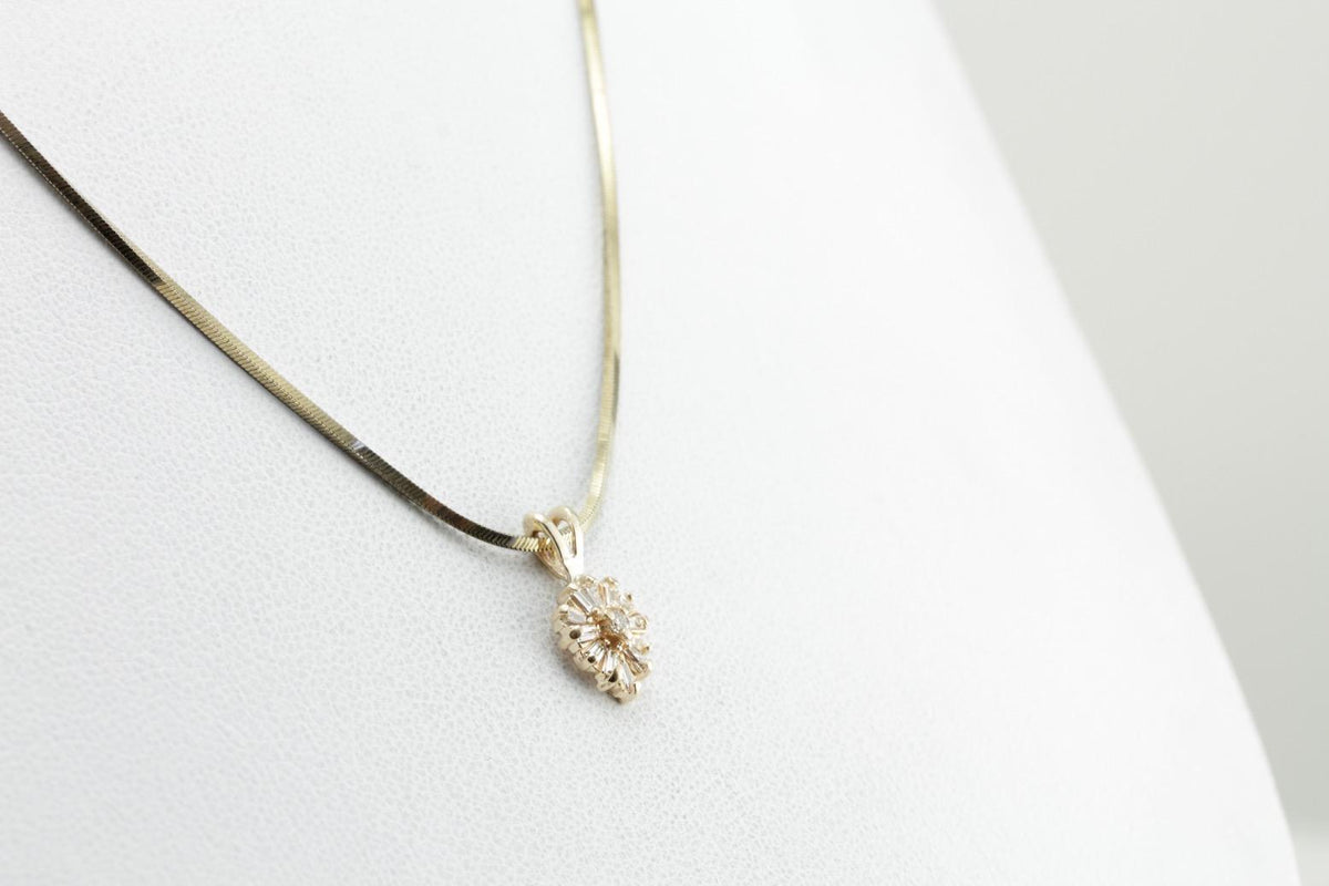 Twinkle Twinkle, Little Diamond Heart Drop Pendant