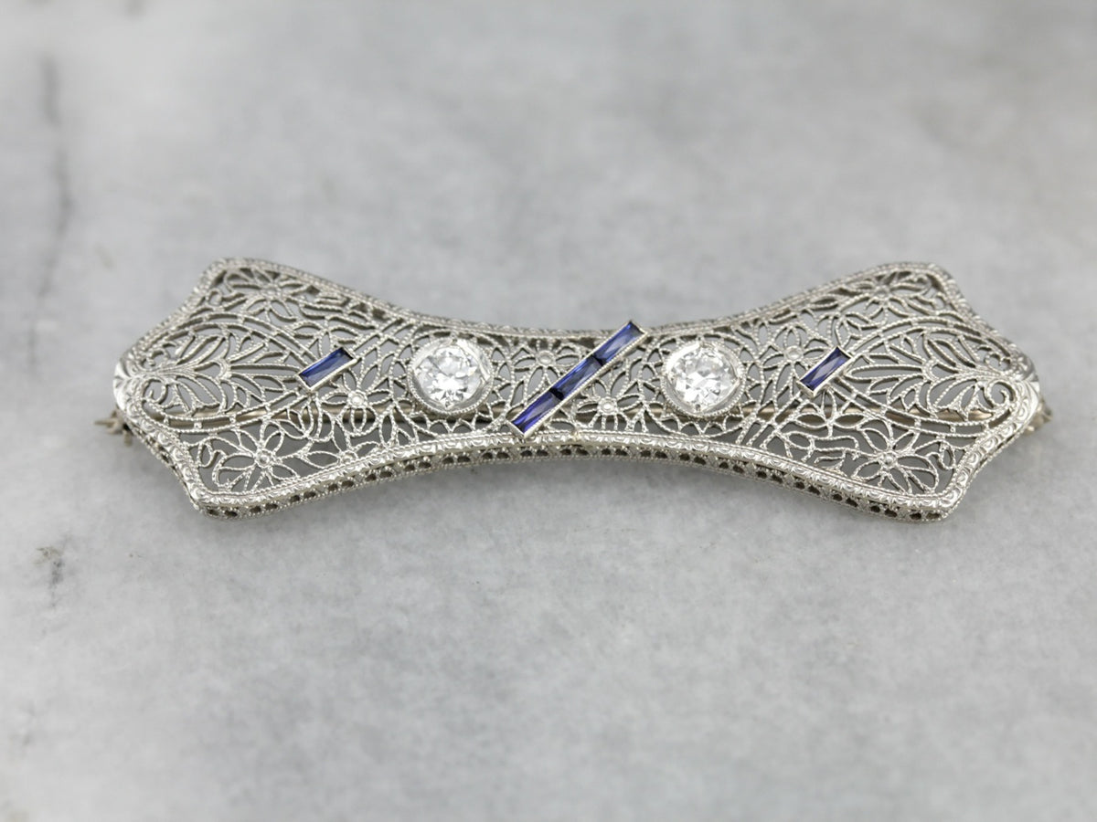 Antiguo diamante tallado en mina Art Déco Chapa