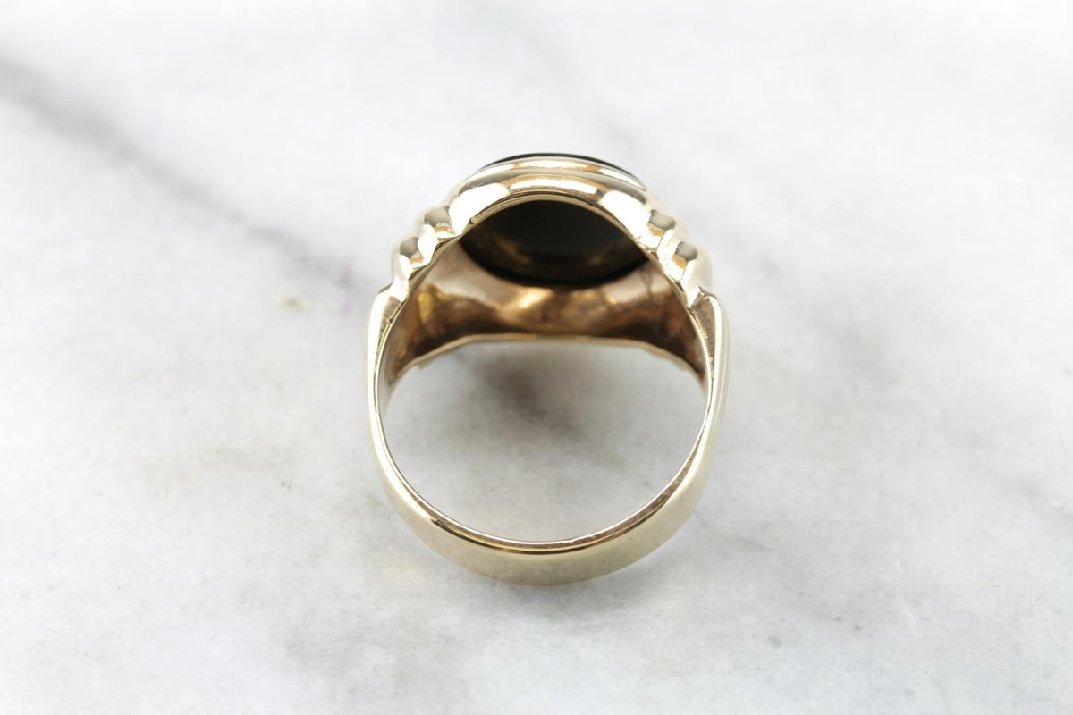 Black Onyx Men's Statement Ring