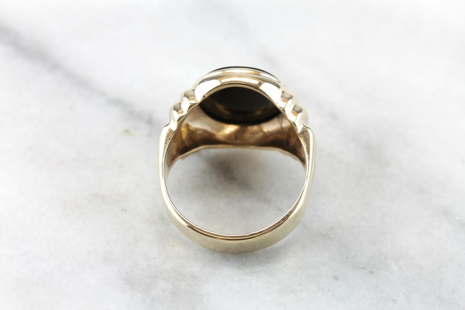 Black Onyx Men's Statement Ring