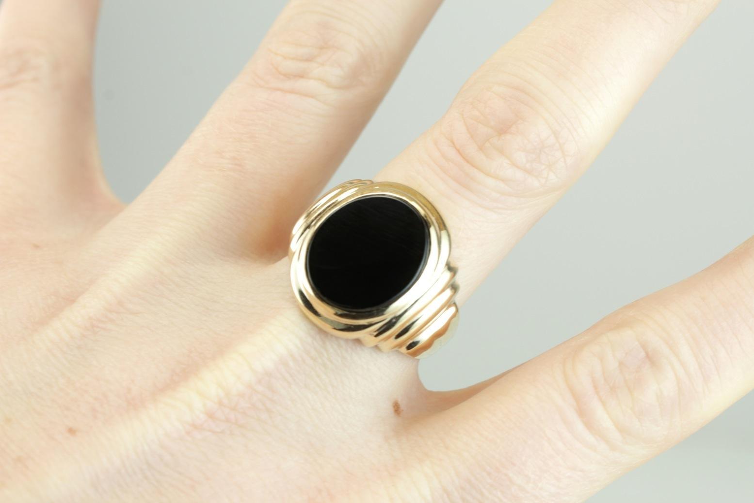 Black Onyx Men's Statement Ring