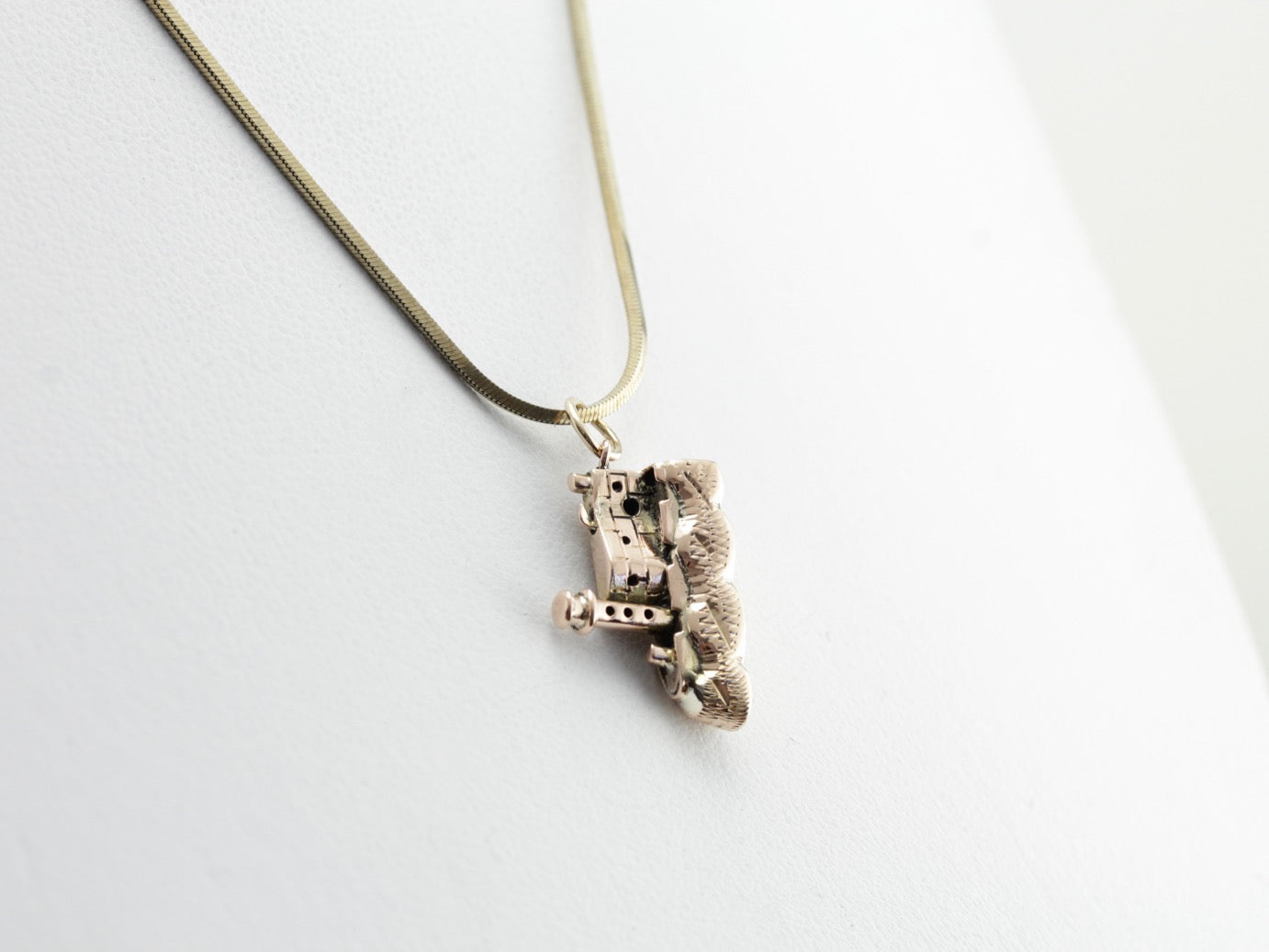 Shoreline Seacoast Lighthouse Charm or Pendant in Rose Gold