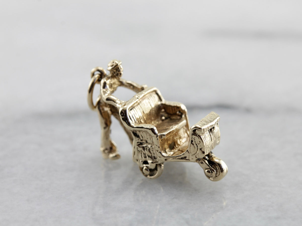 Rolling Chair and Operator, Nostalgic Boardwalk Charm