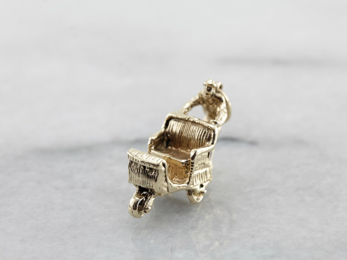 Rolling Chair and Operator, Nostalgic Boardwalk Charm