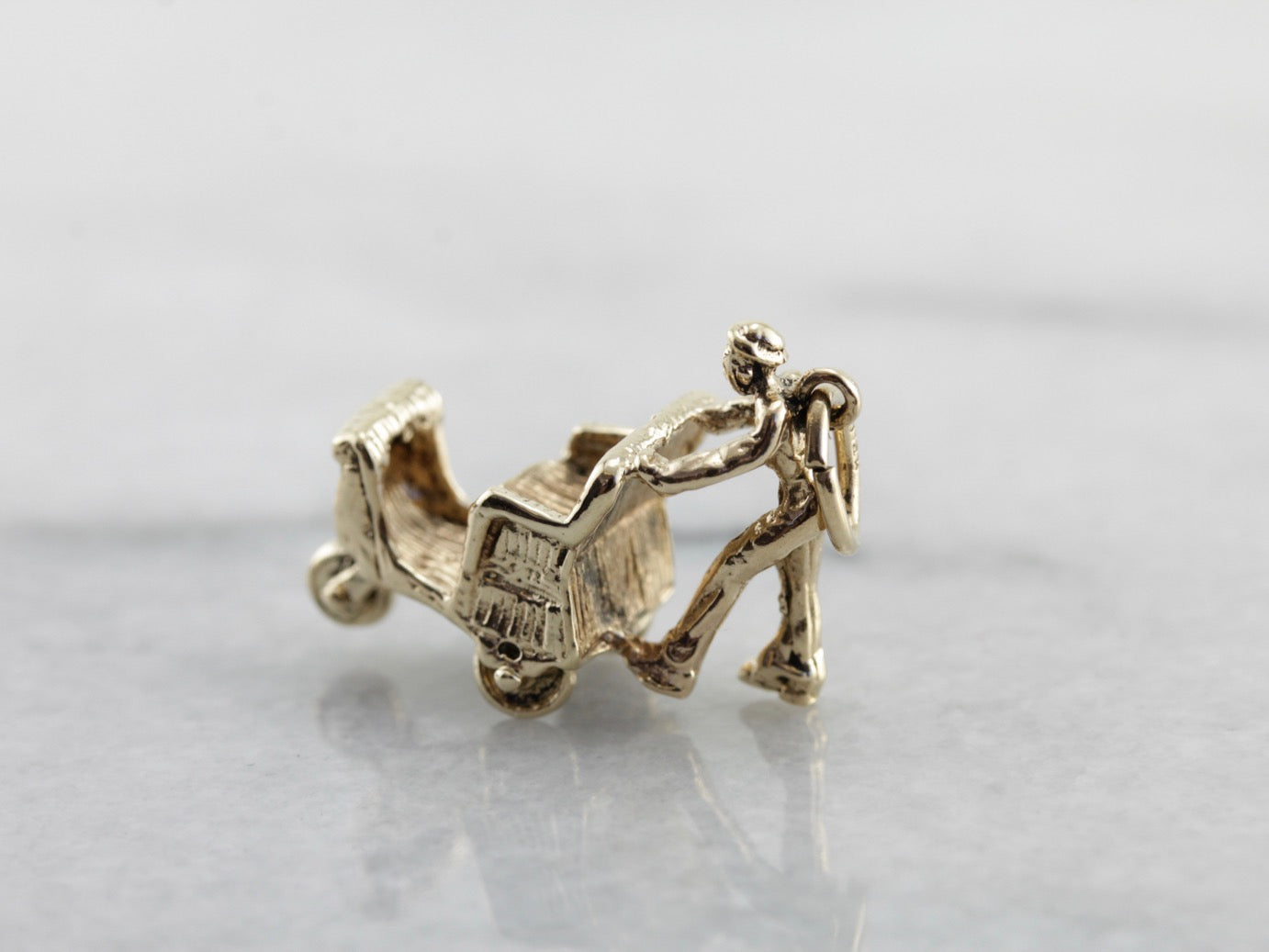 Rolling Chair and Operator, Nostalgic Boardwalk Charm