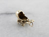 Baby Shower Keepsake, Gold Baby Carriage Charm