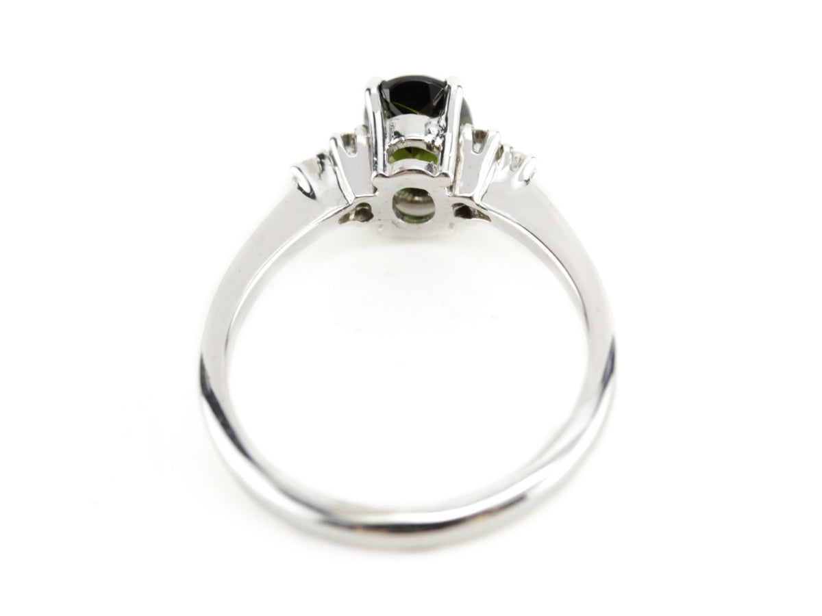 Brazilian Green Tourmaline Virginia Ring from The Elizabeth Henry Collection