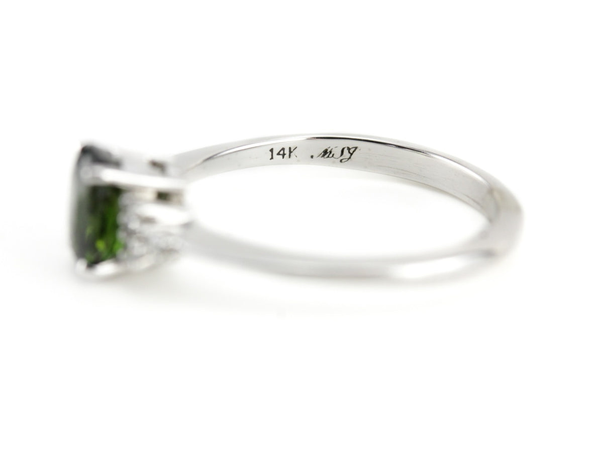 Brazilian Green Tourmaline Virginia Ring from The Elizabeth Henry Collection