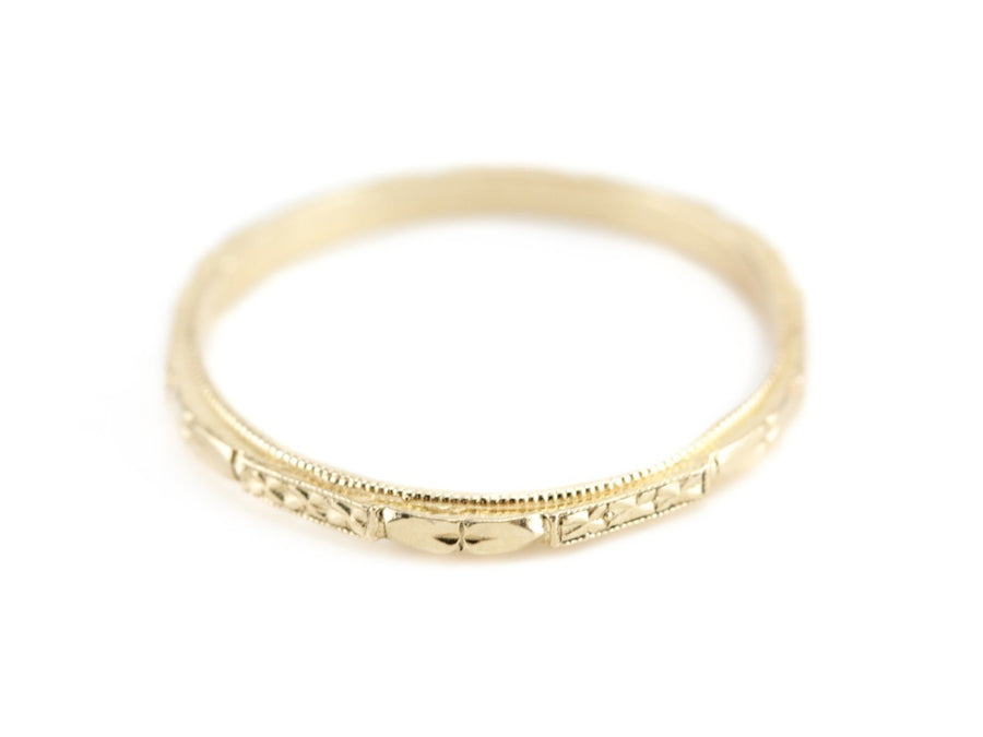 The Cora 18K Yellow Gold Band by Elizabeth Henry