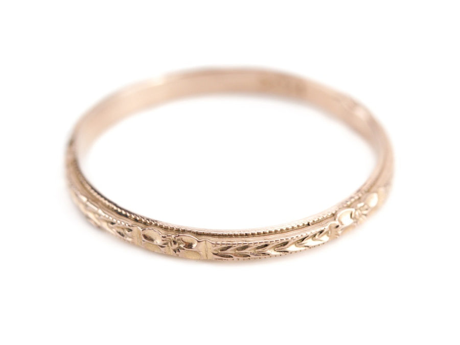 The Mallory Band in 14K Rose Gold from The Elizabeth Henry Collection
