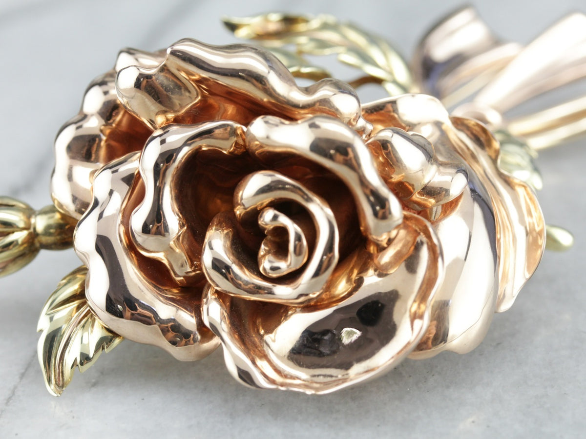 Vintage Tiffany  & Co. Rose Brooch