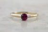 Berry Pink Engagement, Pink Sapphire Solitaire Engagement Ring