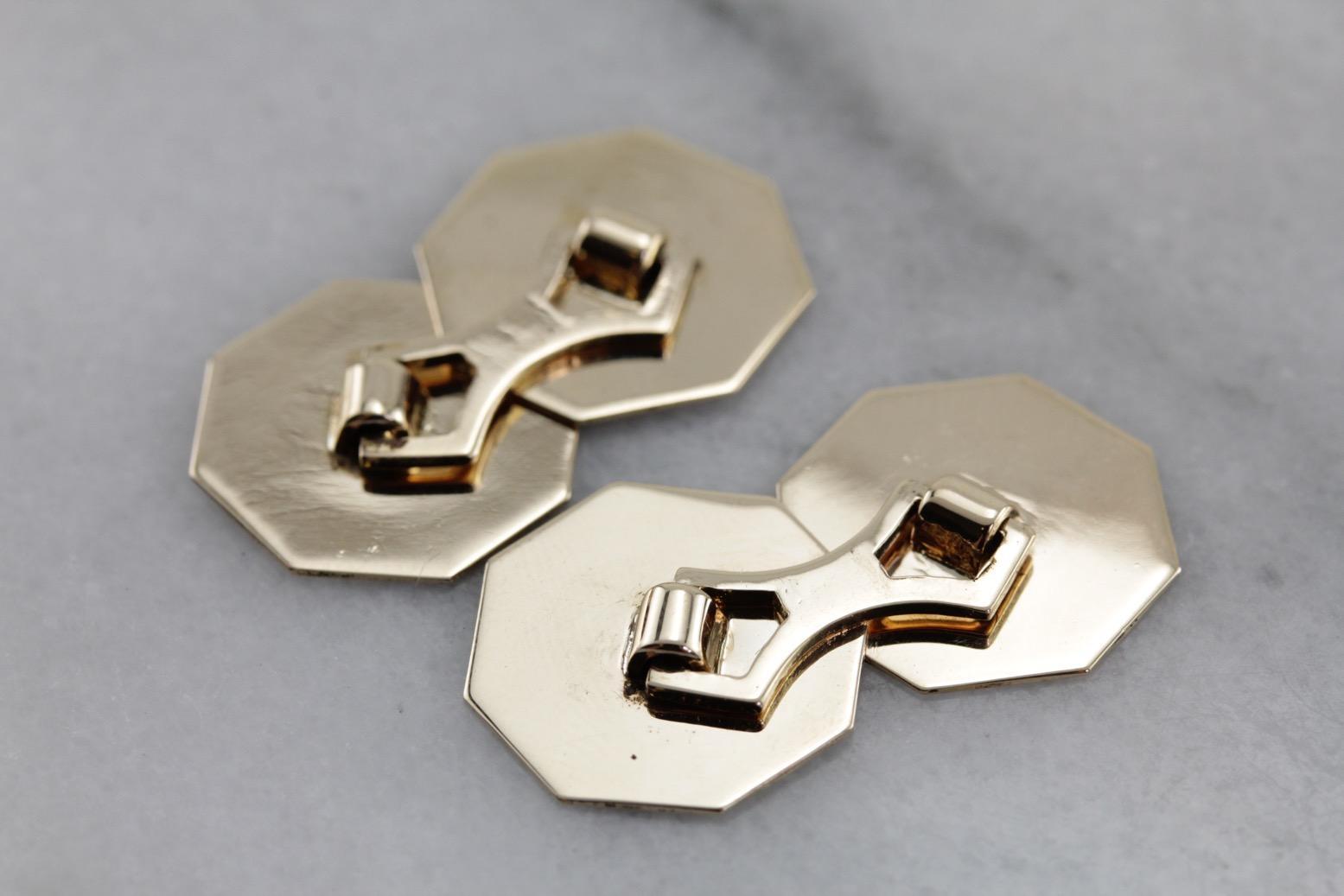 Vintage N Monogramed Cufflinks