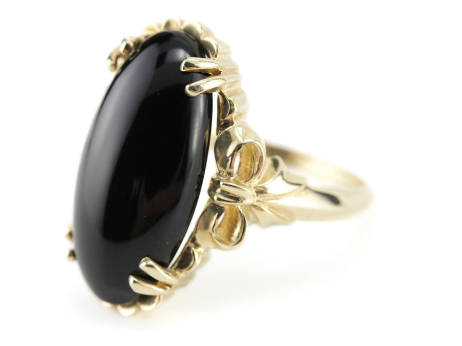 The Aurora Black Onyx Cocktail Ring by Elizabeth Henry