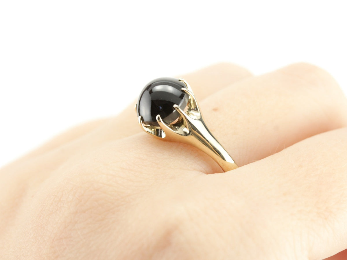 The Woodman Cat's Eye Cocktail Ring