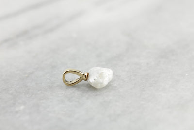 Antique Natural Pearl Pendant, Beautiful Baroque Small Pearl