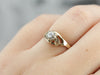 Mid Century Sweetheart Diamond Engagement Ring