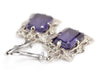 Synthetic Alexandrite Isabel Earrings from The Elizabeth Henry Collection