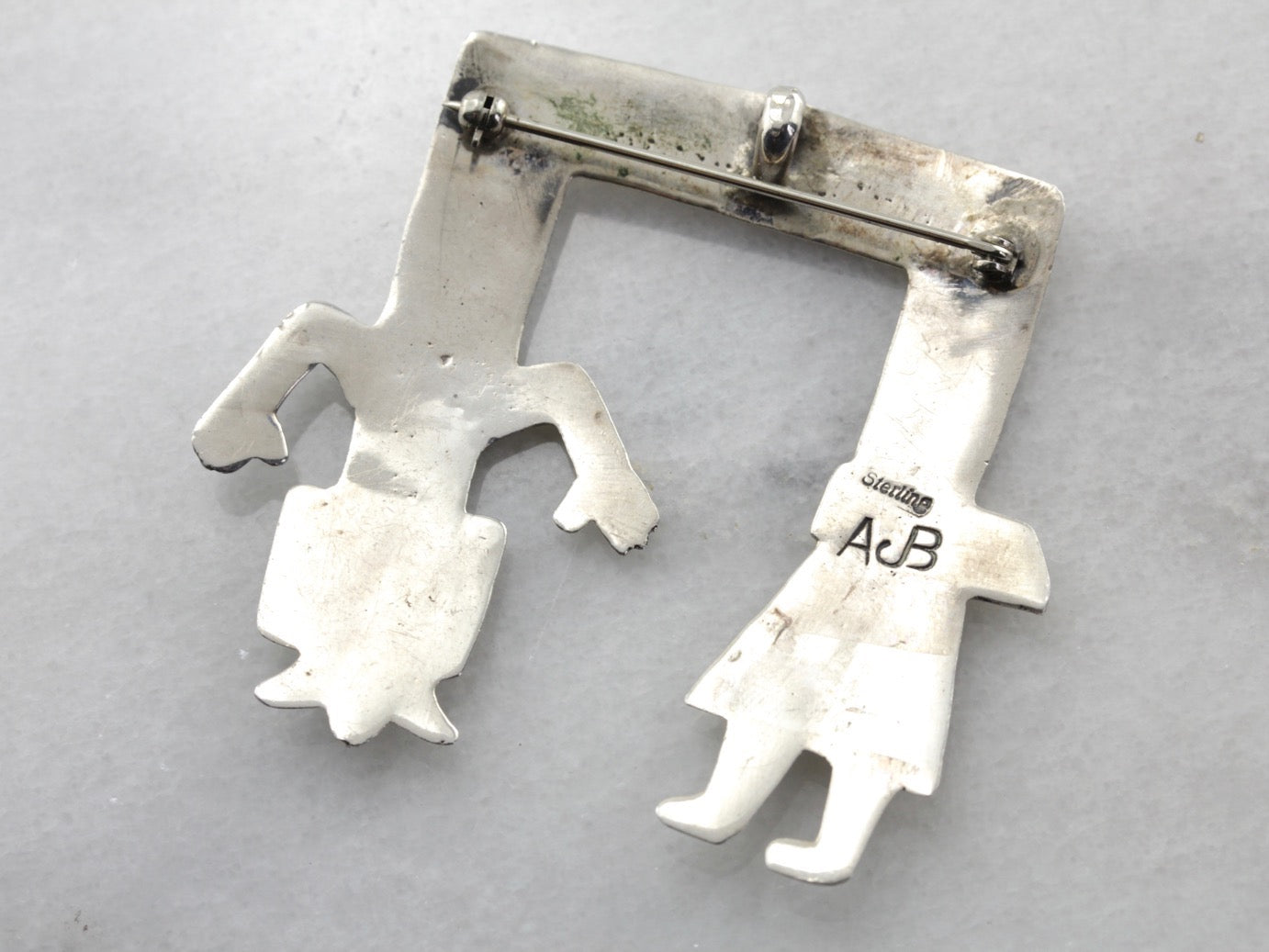 Pin o colgante de plata de ley Kachina nativo americano