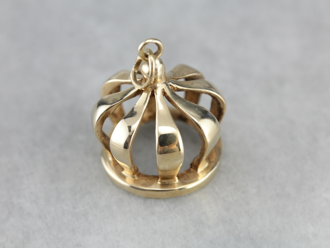 Vintage Gold Crown Charm
