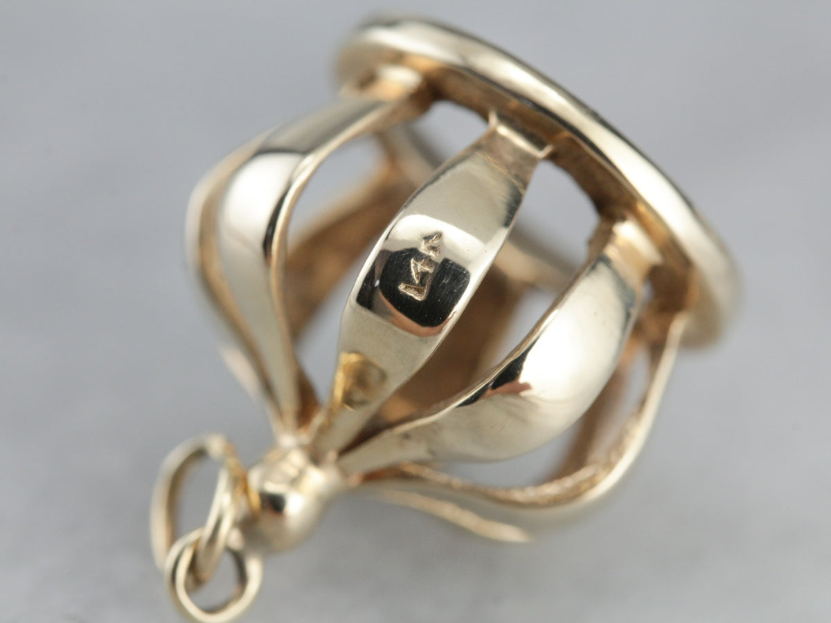 Vintage Gold Crown Charm