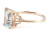 Lucy Aquamarine Rose Gold Cocktail Ring