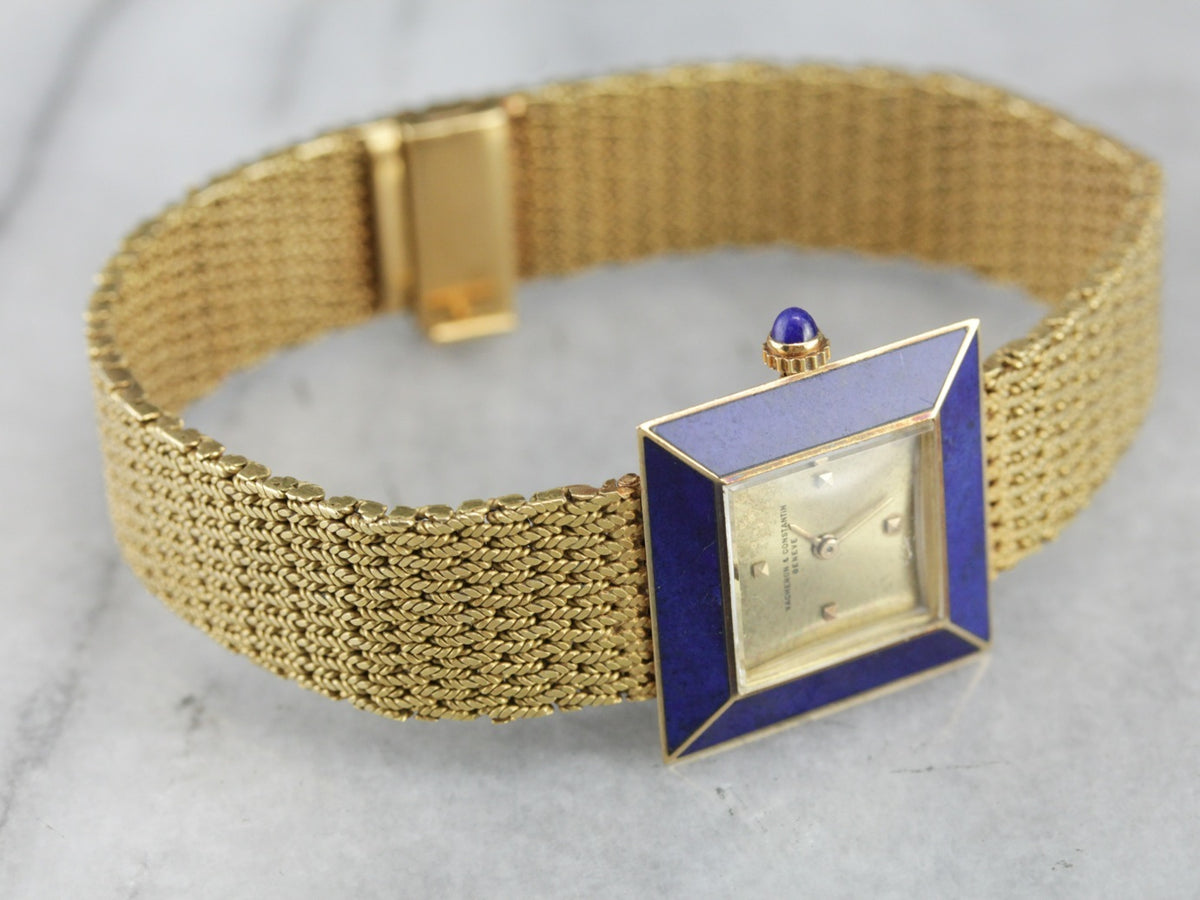 Vintage Vacheron & Constantin Modernist Gold Wrist Watch