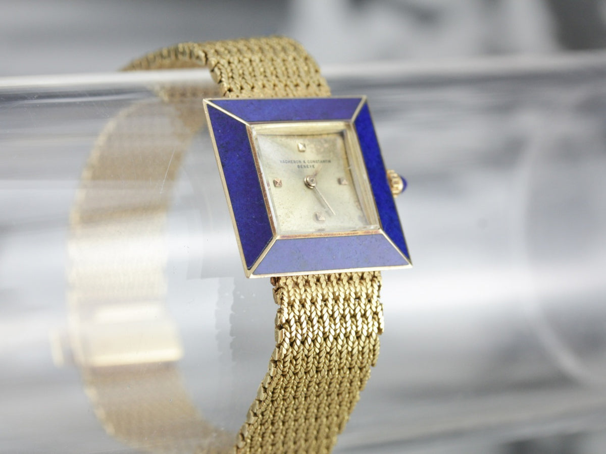 Vintage Vacheron & Constantin Modernist Gold Wrist Watch