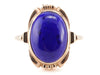 Lapis Lazuli in Rose Gold Ring, Oval Cabochon, Hadley Ring by Elizabeth Henry