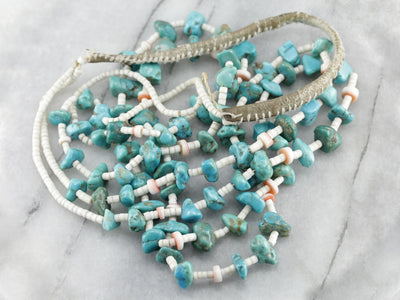 Native American Turquoise Nugget Necklace
