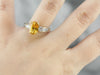 Yellow Sapphire Anniversary Ring